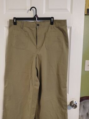 Free Assembly Olive Green Wide-Leg Pants